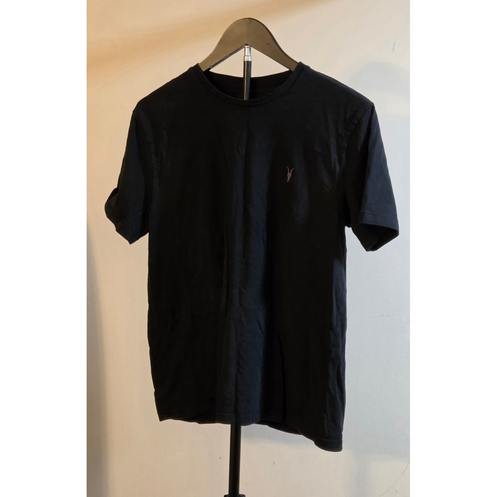 All Saints Short Sleeve Regular Fit T-Shirt Men's Size Medium Black